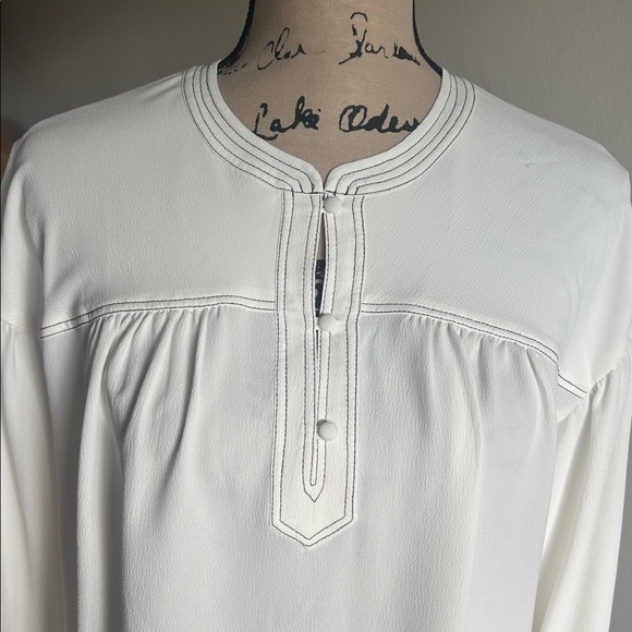 Joie Mirna Porcelain Peasant Boho Blouse Size XS NWT - Picture 6 of 13